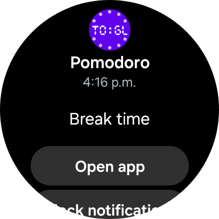 Pomodoro Notification